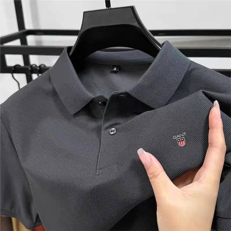 Relaxed Fit Men's Polo Shirt - Breathable & Dry