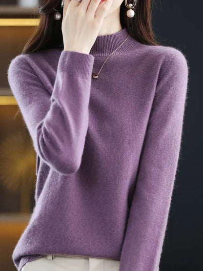 Cozy Ladies Merino Wool Pullover Sweater