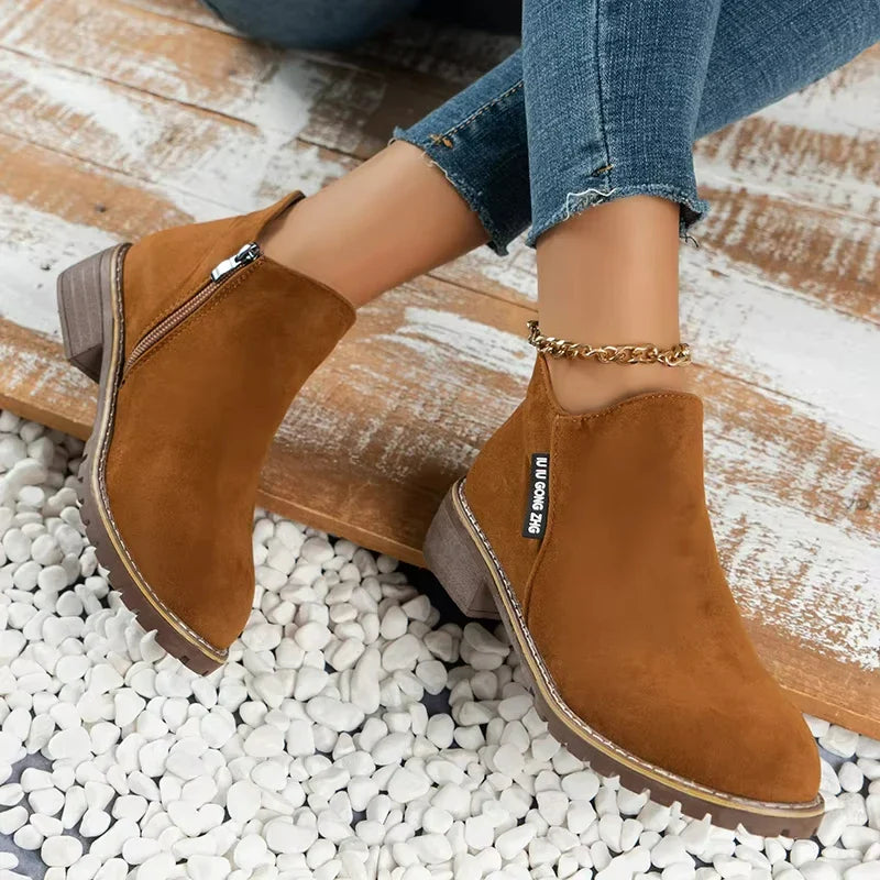 Comfy Women's Slip On Ankle Boots