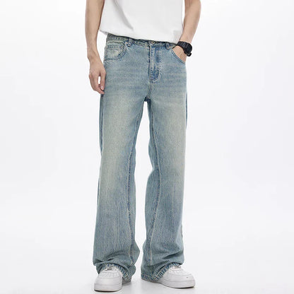 Ripped Light Blue Loose Fit Jeans