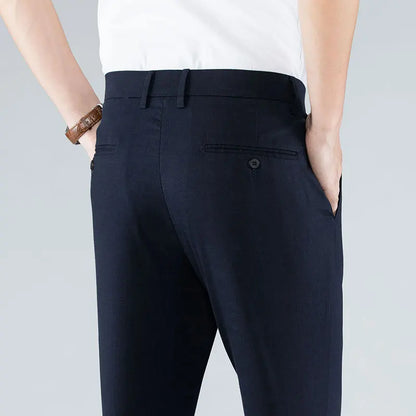 Breathable Soft Linen Straight Leg Pants