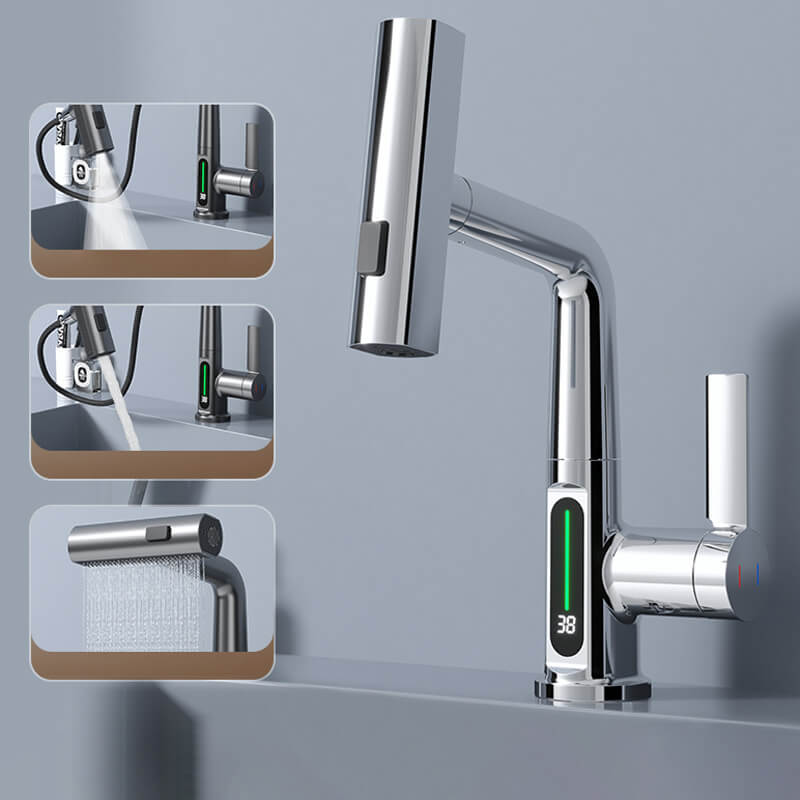 Extended Reach Kitchen Faucet With 60cm Spray Hose