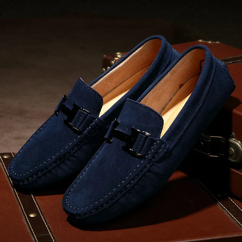 Soft Leather Slip On Loafers For Men - OutfitLondon