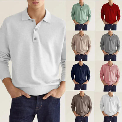 Timeless Men's Polo Shirt – Comfort Fit Crew Neck Tee - OutfitLondon