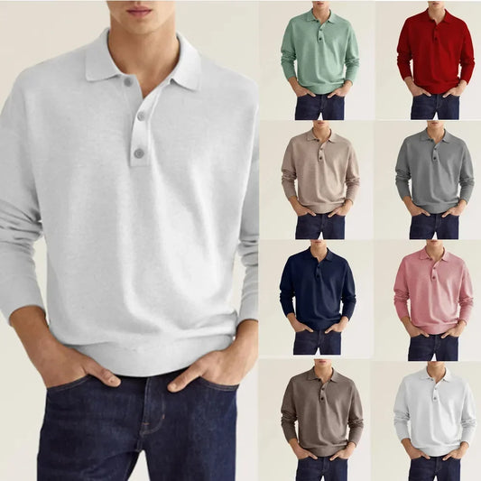 Timeless Men's Polo Shirt – Comfort Fit Crew Neck Tee - OutfitLondon
