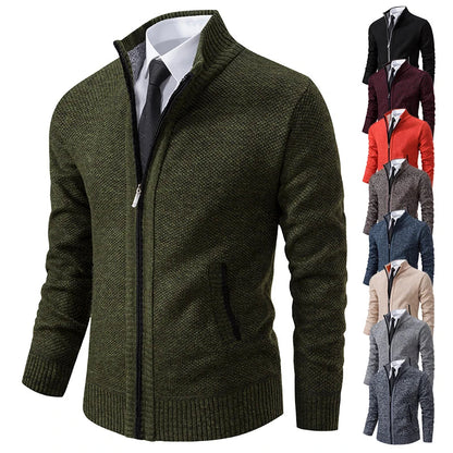 Cozy Mens Full Zip Fleece Coat - OutfitLondon