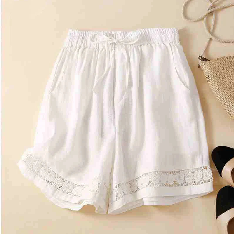 Casual Fit Embroidered Drawstring Shorts