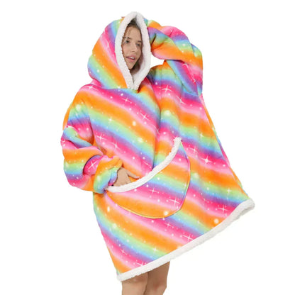 Cozy Hooded Blanket with Pockets