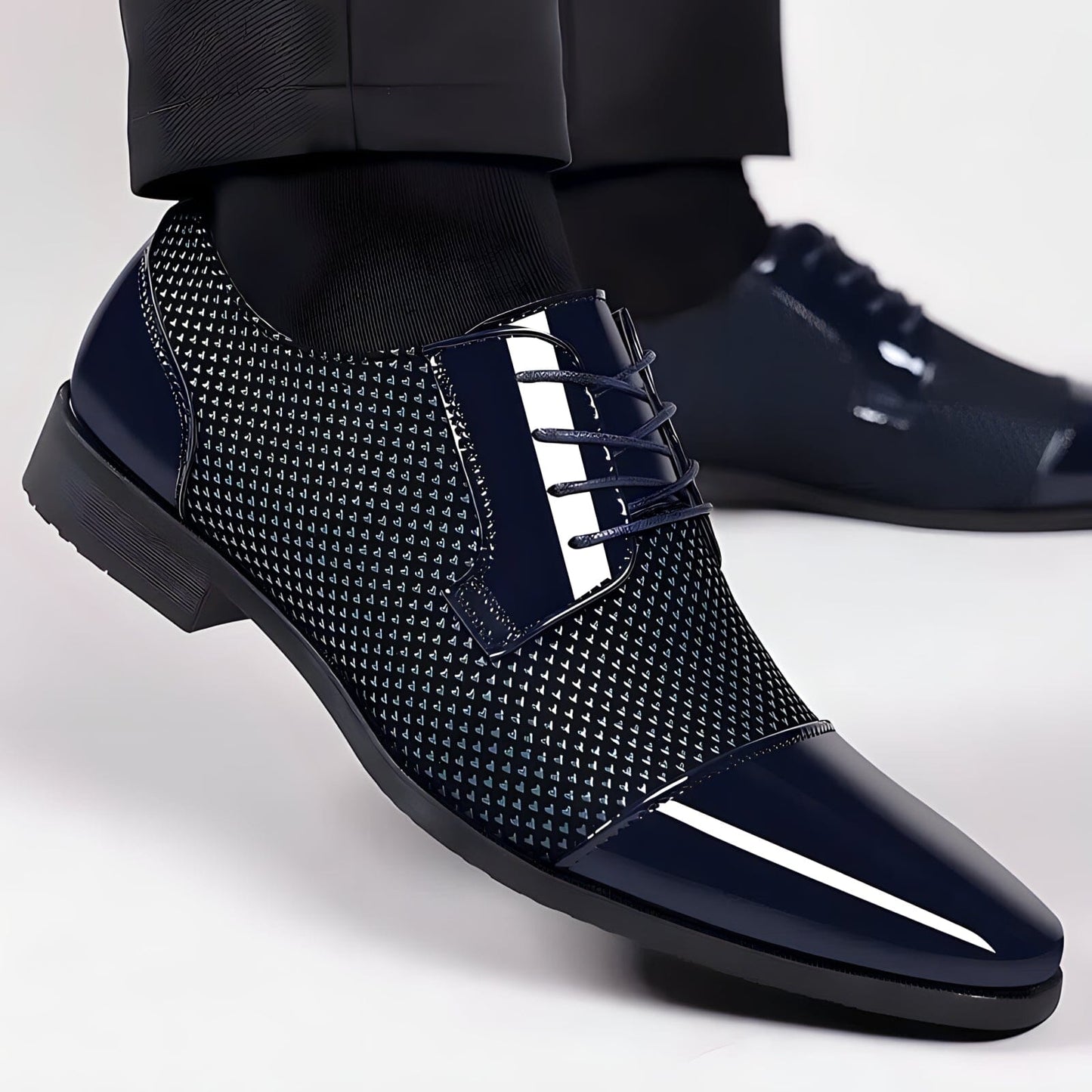 Durable Non-Slip Vegan Leather Men's Shoes
