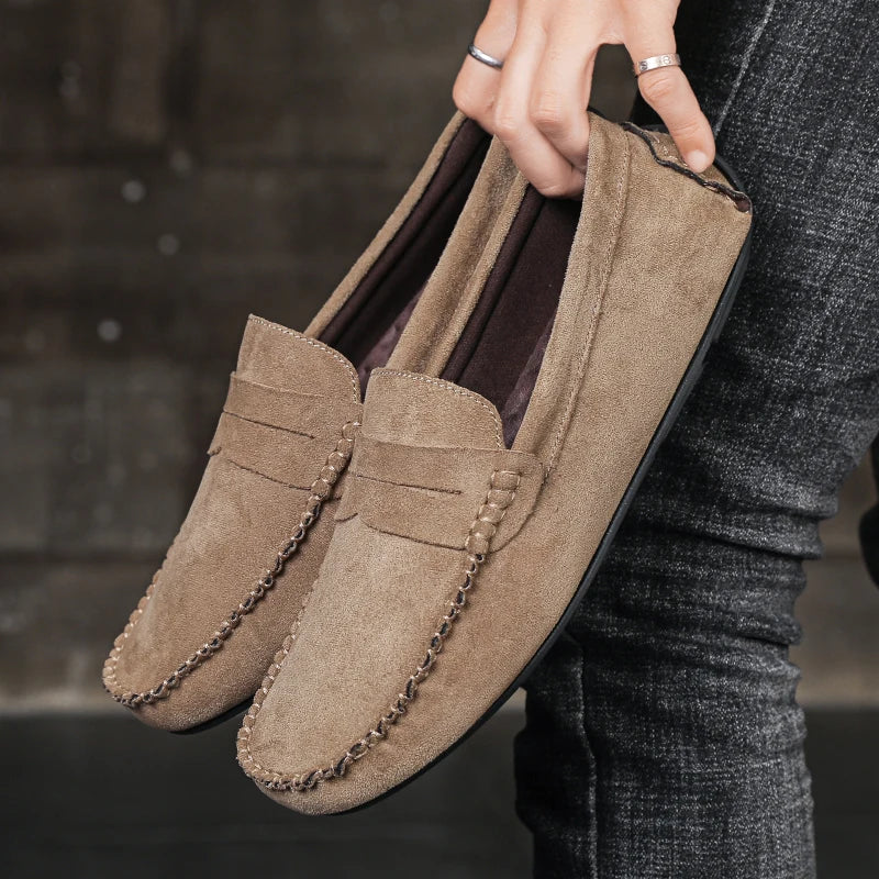 Classic Brown Mens Loafers Shoes