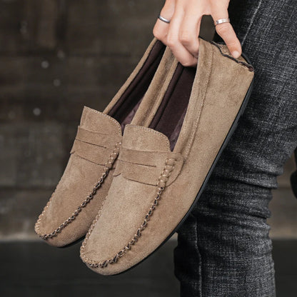 Classic Brown Mens Loafers Shoes