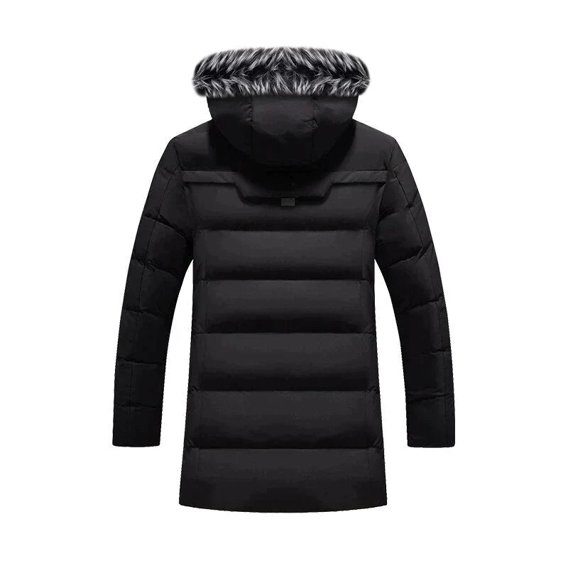 Warm Faux Fur Hooded Winter Parka Coat