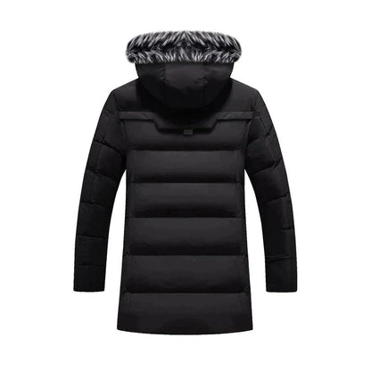 Warm Faux Fur Hooded Winter Parka Coat