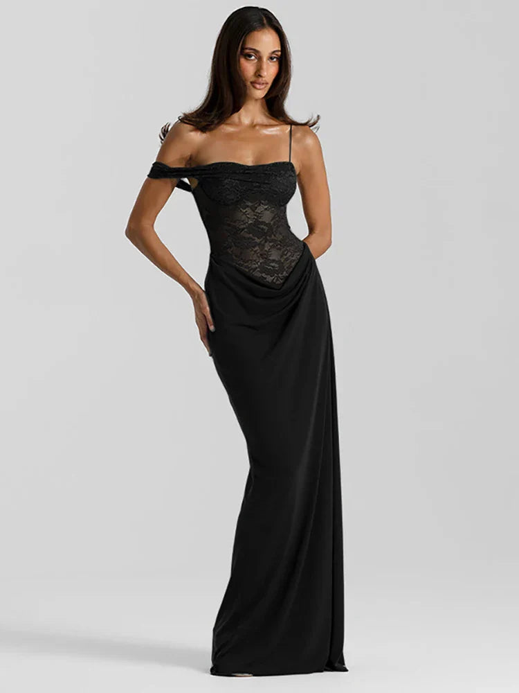 Beautiful Lace Formal Off The Shoulder Gown