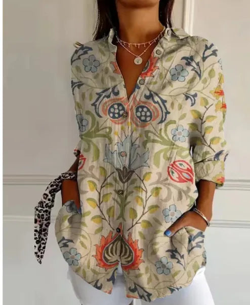 Pretty Floral Ladies Casual Top
