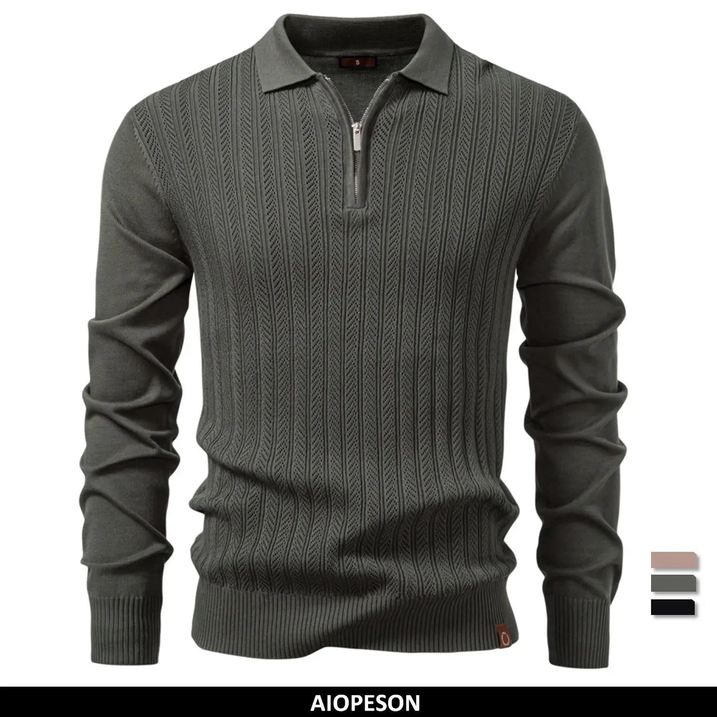 Classic Threaded Polo Shirt - Slim Fit Men's Daily Wear - OutfitLondon