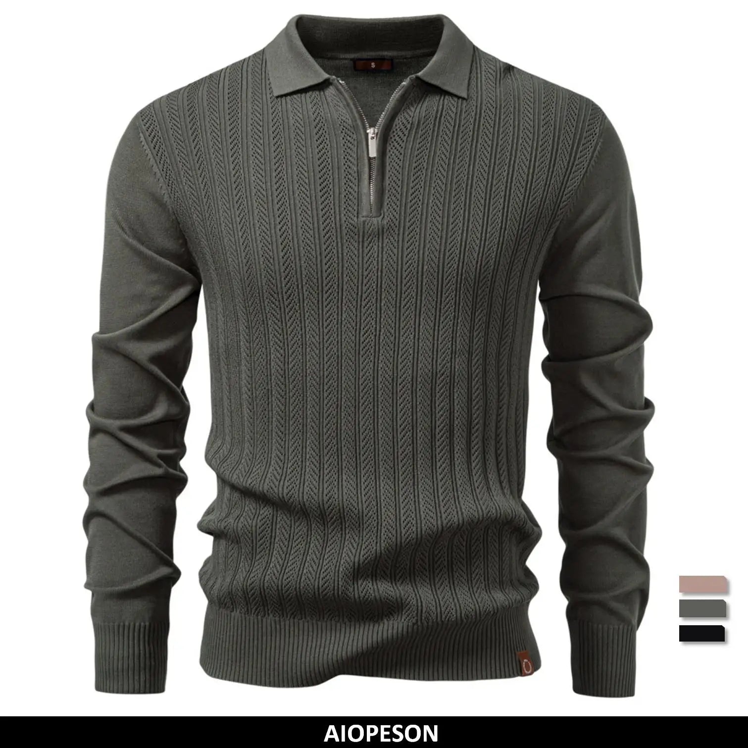 Classic Threaded Polo Shirt - Slim Fit Men's Daily Wear - OutfitLondon