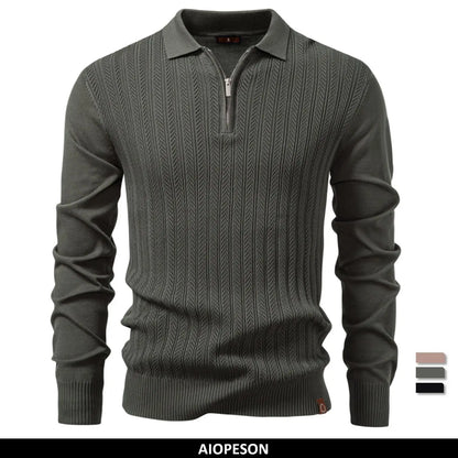 Classic Threaded Polo Shirt - Slim Fit Men's Daily Wear - OutfitLondon