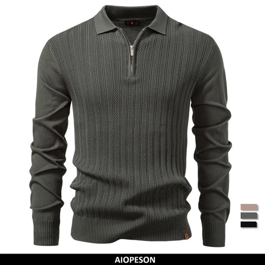 Classic Threaded Polo Shirt - Slim Fit Men's Daily Wear - OutfitLondon