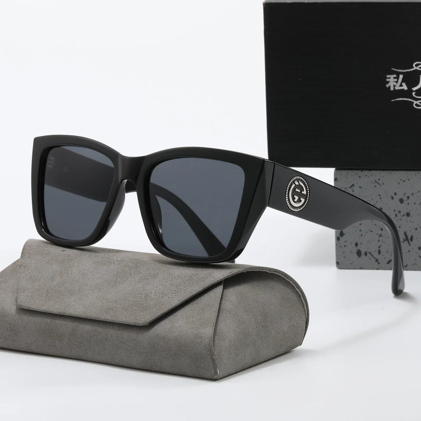 Vintage Round Frame Shade Sunglasses