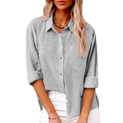 Women's Simple Relaxed Cotton Shirt