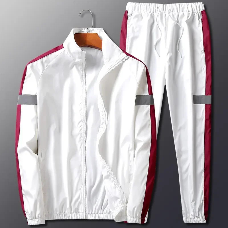 Men's Sporty Zip Up Tracksuit Set - OutfitLondon