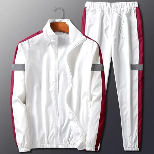 Men's Sporty Zip Up Tracksuit Set - OutfitLondon