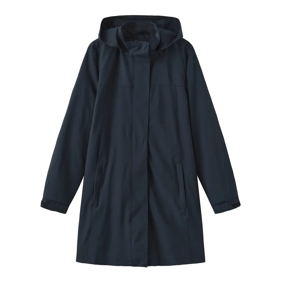 Rainproof Fitted Ladies Long Coat