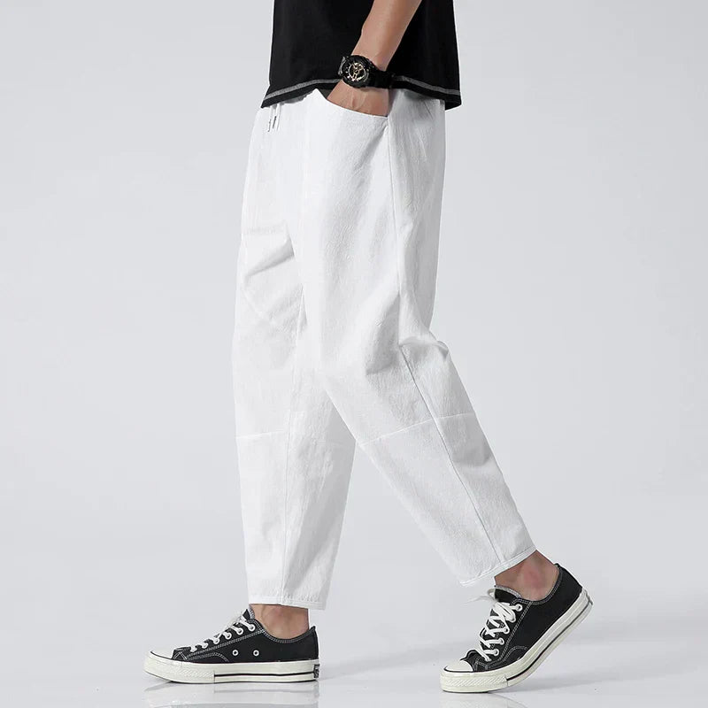 Relaxed Fit Stretchy Waist Pants