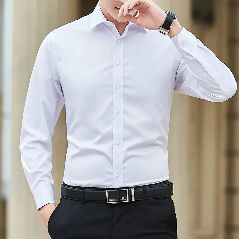 Big Mens Classic Fit Long Sleeve Shirt