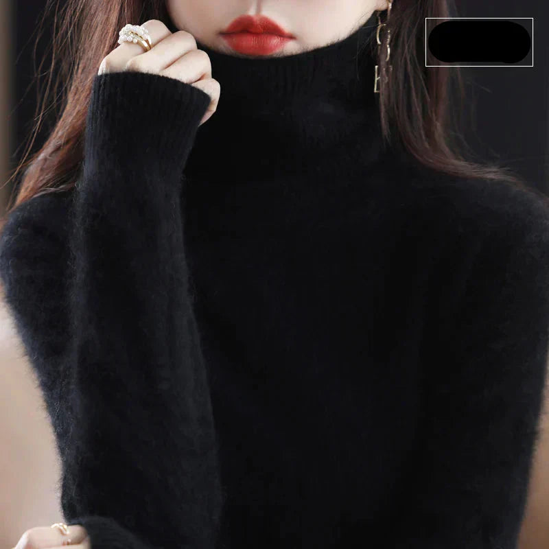 Women's Soft Luxury Cashmere Crew Neck Winter Sweater