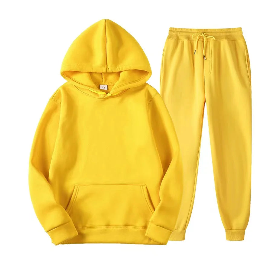 Soft Women's Fleece Hoodie Jogger Set