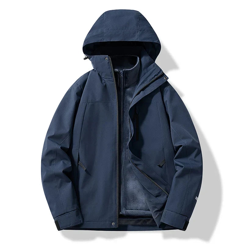 Waterproof Unisex Ski Jacket with Hood