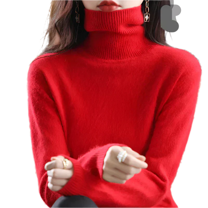 Soft Cashmere Women's Turtleneck Sweater