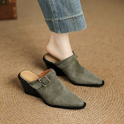 Luxury Soft Slip On Mules