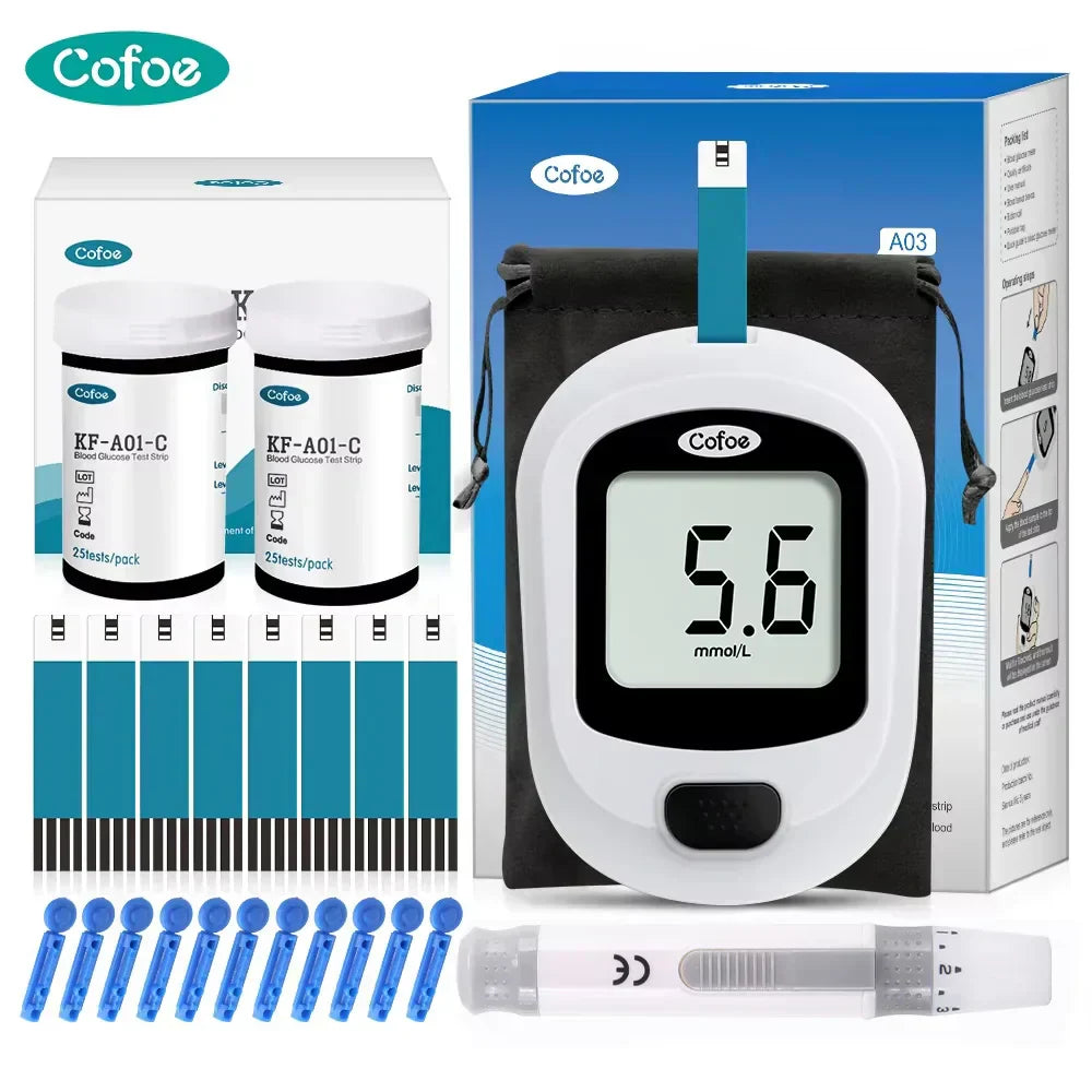 Easy Use Blood Glucose Monitor Test Kit - OutfitLondon
