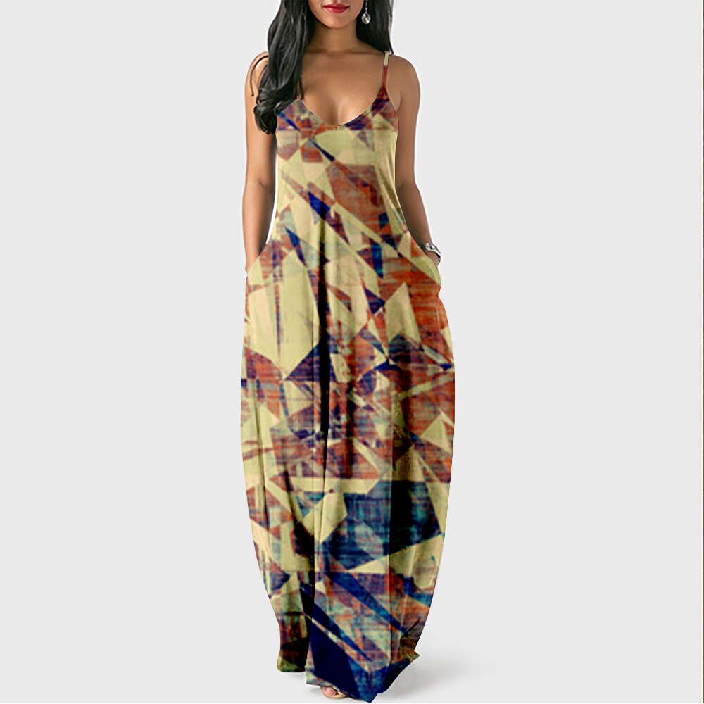 Vibrant Breathable Long Sundress for Women