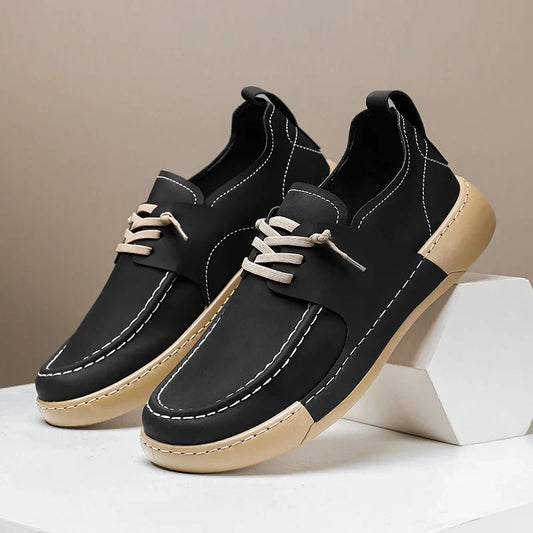 Black Genuine Leather Shoes - OutfitLondon
