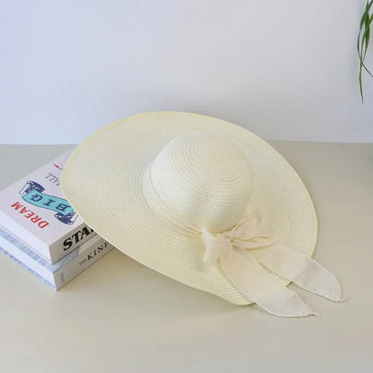 Breathable Cotton Summer Sun Hat with Ribbon Band