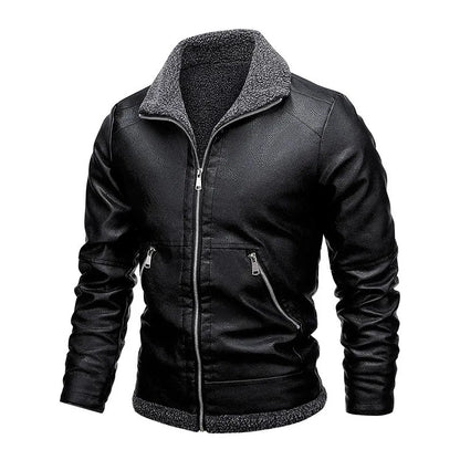 Classic Slim Fit Genuine Leather Jacket