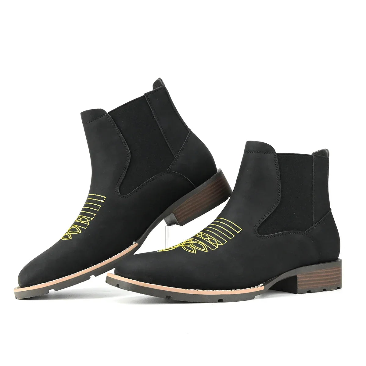 Fashionable Mens Leather Ankle Boots - OutfitLondon