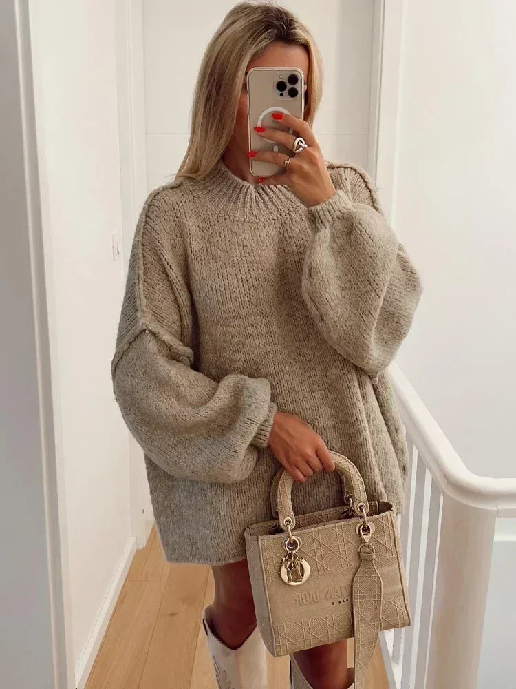Cozy Women's Oversized Sweater Dress