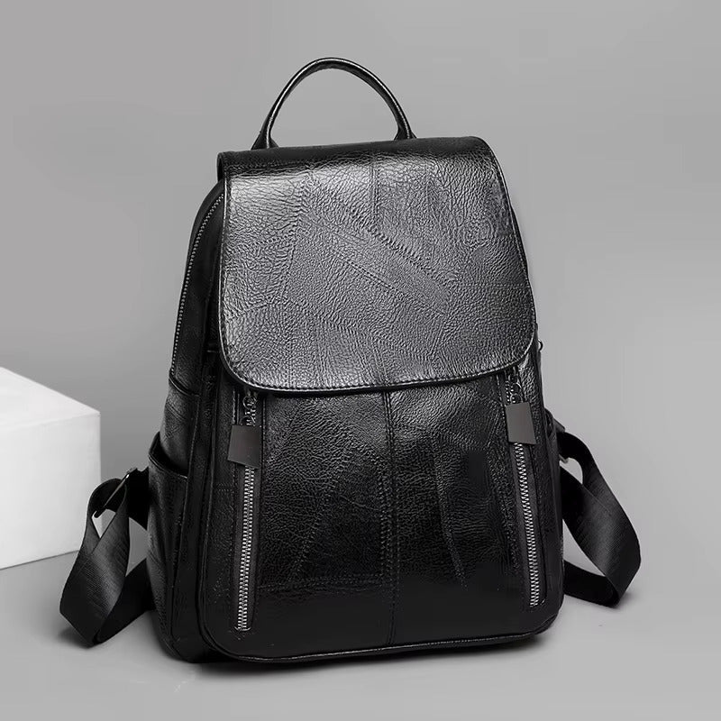 Secure Women's Leather Backpack