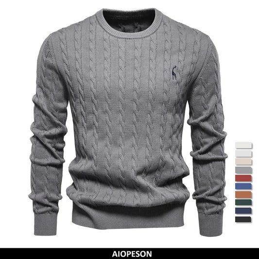 Comfortable Mens Wild Print Crew Sweatshirt - OutfitLondon