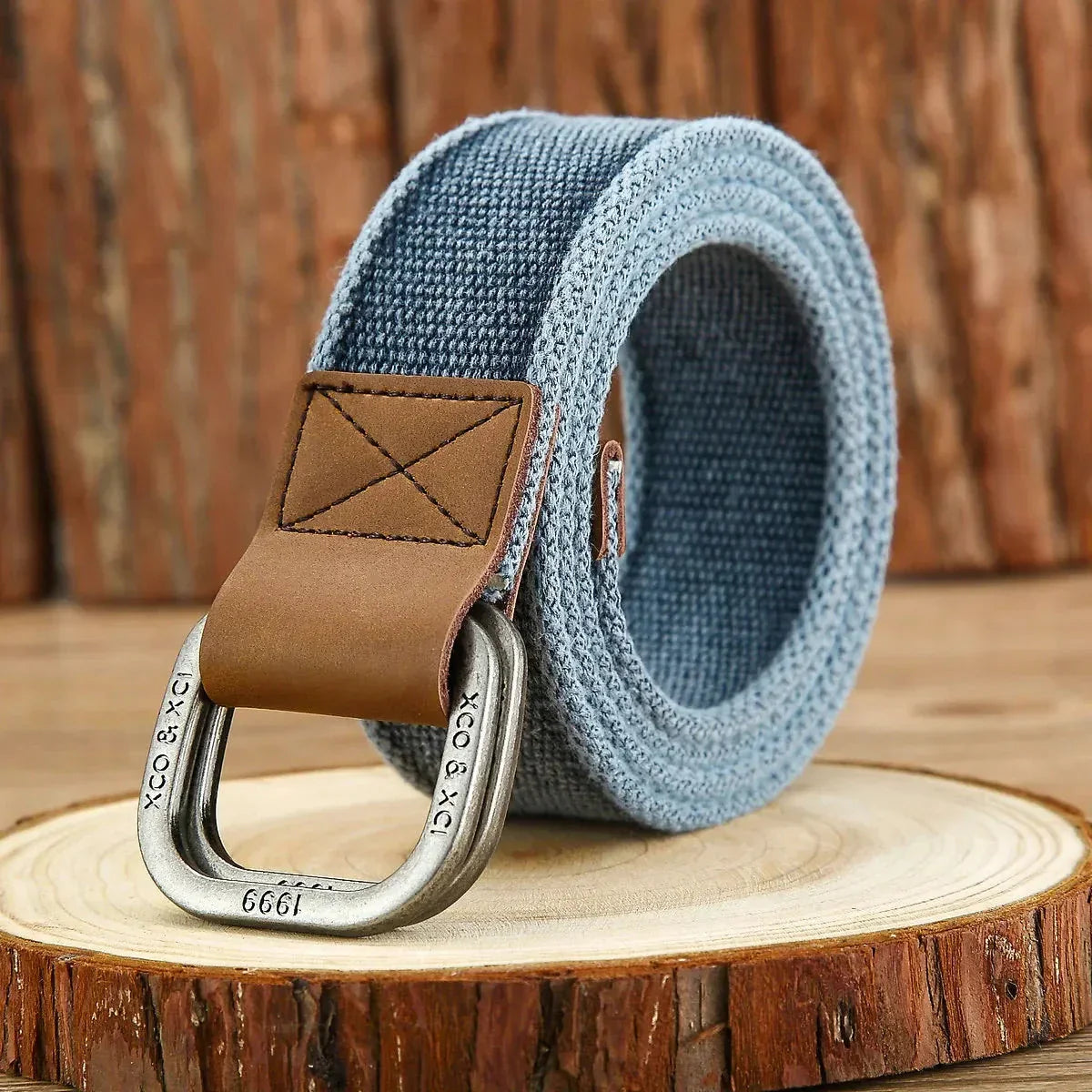 Slim Samurai Web Belt | Canvas Leather Casual Waist Belt