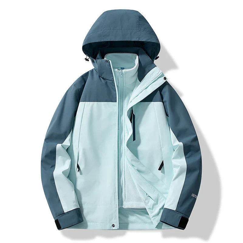 Waterproof Unisex Ski Jacket with Hood