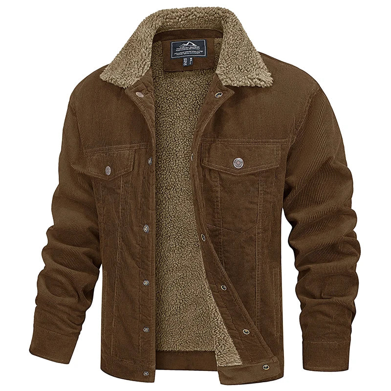 Durable Men's Casual Cotton Zip Jacket