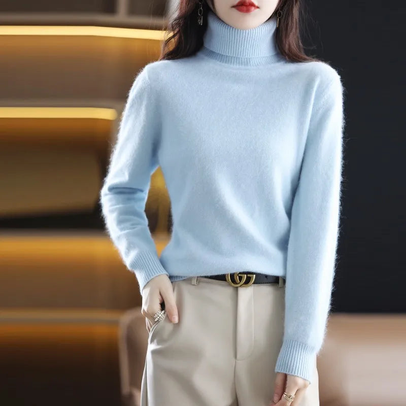 Soft Cashmere Women's Turtleneck Sweater