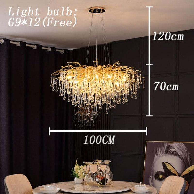 Elegant Glass Drop LED Pendant Light