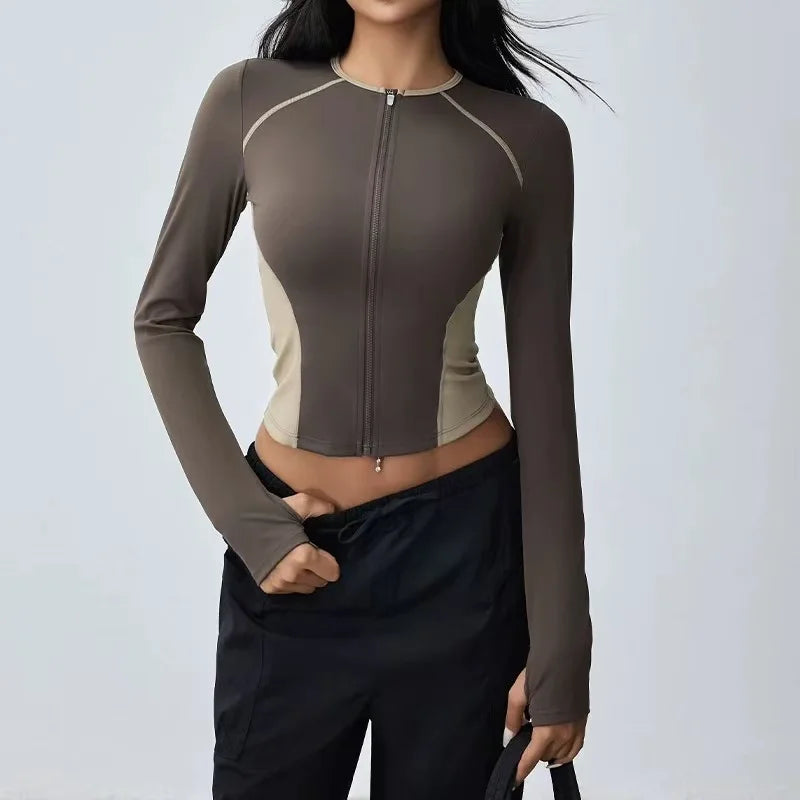 Women's Zip-Up Yoga - OutfitLondon